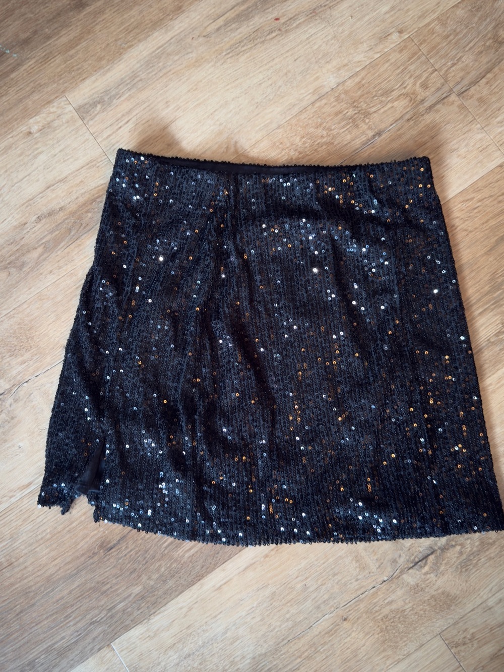 art class Black Sequin Mini Skirt